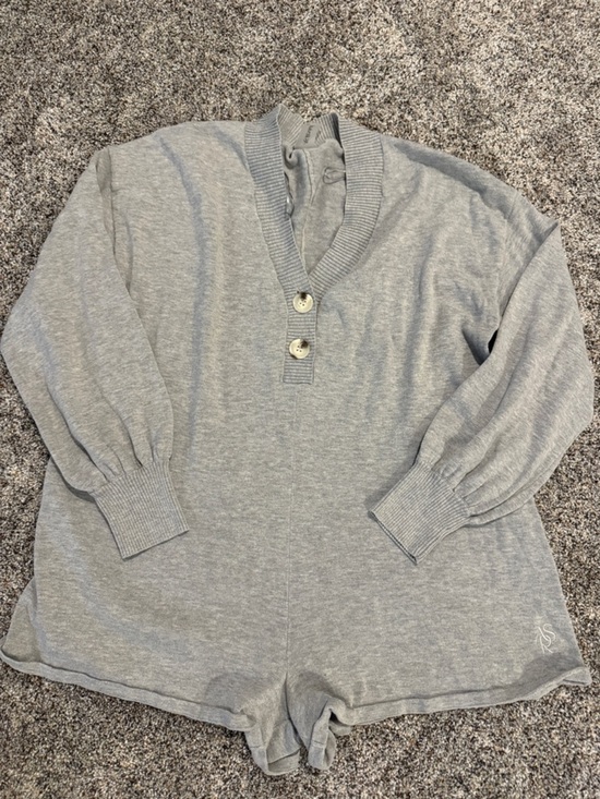 Altar'd State Pants - Altar'd State Light Gray Knit Romper